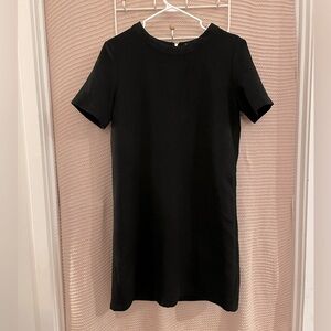 Black Short Sleeve Basic Dress